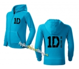 ONE DIRECTION - Logo - tyrkysová detská mikina na zips