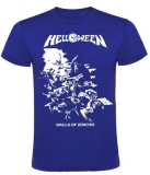 HELLOWEEN - Walls Of Jericho - kráľovsky-modré detské tričko