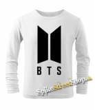 BTS - BANGTAN BOYS - Logo - biele detské tričko s dlhými rukávmi