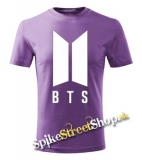 BTS - BANGTAN BOYS - Logo - fialové pánske tričko