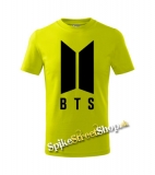 BTS - BANGTAN BOYS - Logo - Limetkové pánske tričko