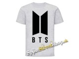 BTS - BANGTAN BOYS - Logo - svetlosivé pánske tričko