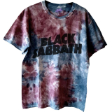 BLACK SABBATH - Wavy Logo - červené pánske tričko