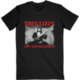 THIN LIZZY - Live & Dangerous - čierne pánske tričko