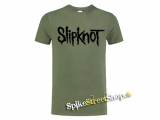 SLIPKNOT - Logo Black - olivové detské tričko