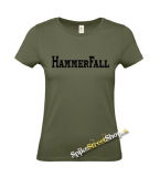 HAMMERFALL - Logo - khaki dámske tričko