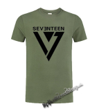 SEVENTEEN - Logo - olivové detské tričko