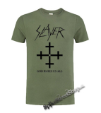 SLAYER - God Hates Us All - olivové detské tričko