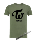 TWICE - Logo - olivové pánske tričko