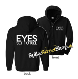 EYES SET TO KILL - Logo - čierna detská mikina na zips