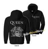 QUEEN - Logo - čierna detská mikina na zips