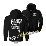 PANIC! AT THE DISCO - White Logo - čierna detská mikina na zips