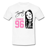 BLACKPINK - Jennie 96 Signature Portrait - biele pánske tričko