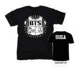 BTS - BANGTAN BOYS - Logo Design & SUGA - pánske tričko