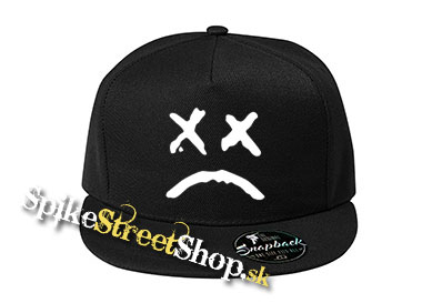 LIL PEEP - Sad Face - čierna šiltovka model "Snapback" (-50%=VÝPREDAJ)