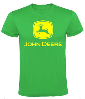 JOHN DEERE - Logo - zelené pánske tričko (-50%=VÝPREDAJ)