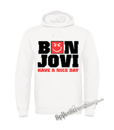 Biela detská mikina BON JOVI - Have A Nice Day