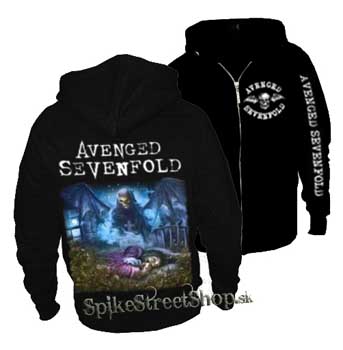 AVENGED SEVENFOLD - Nightmare - čierna pánska mikina na zips