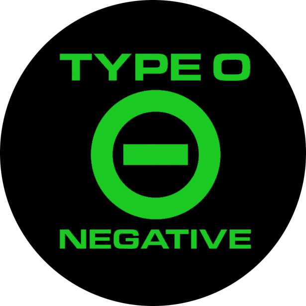 TYPE O NEGATIVE - Green Logo - okrúhla podložka pod pohár