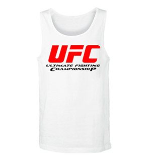 UFC - Ultimate Fighting Championship Logo - Mens Vest Tank Top - biele