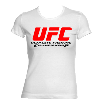 UFC - Ultimate Fighting Championship Logo - biele dámske tričko