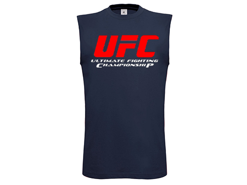 UFC - Logo - Tmavomodré pánske tričko bez rukávov