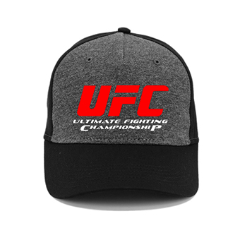 UFC -  Ultimate Fighting Championship Logo - šedočierna bavlnená šiltovka