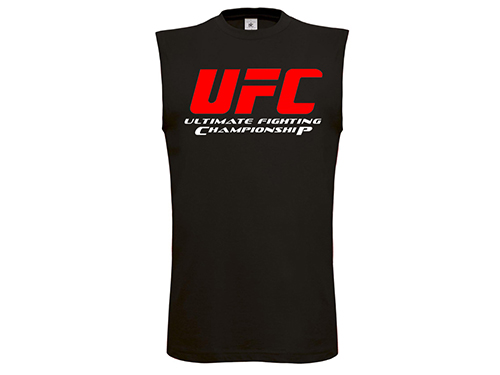 UFC - Logo - čierne pánske tričko bez rukávov