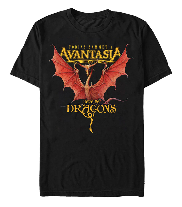 AVANTASIA - Here Be Dragons - čierne pánske tričko