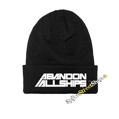 ABANDON ALL SHIPS - White Logo - zimná čiapka