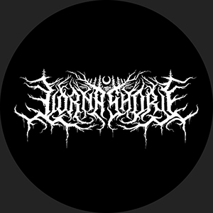 LORNA SHORE - Logo White - okrúhla podložka pod pohár