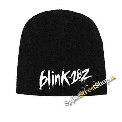 Čierna zimná čiapka BLINK 182 - Logo