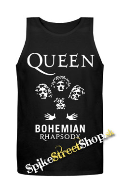 QUEEN - Bohemian Rhapsody - Mens Vest Tank Top - čierne