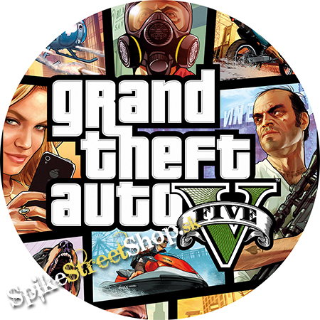 GTA - GRAND THEFT AUTO - Five Collage - odznak