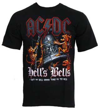 AC/DC - Hells Bells - čierne pánske tričko