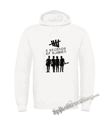 5 SECONDS OF SUMMER - Logo & Band - biela pánska mikina