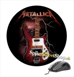 Podložka pod myš METALLICA - Cliff Burton Bass - okrúhla (-50%=Výpredaj)