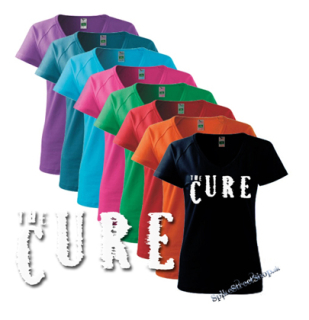 THE CURE - Logo - farebné dámske tričko (-50%=VÝPREDAJ)