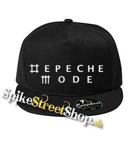 DEPECHE MODE - Logo With Symbol - čierna šiltovka model "Snapback" (-50%=VÝPREDAJ)