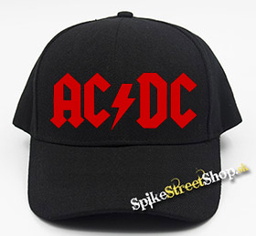 AC/DC - Red Logo - čierna šiltovka (-50%=VÝPREDAJ)