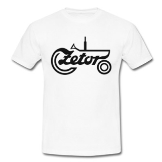 ZETOR - Logo Traktor - biele detské tričko (-50%=VÝPREDAJ)