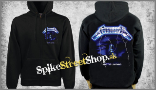 METALLICA - Ride The Lightning - čierna pánska mikina na zips (-50%=VÝPREDAJ)