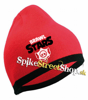 Červená zimná čiapka BRAWL STARS - Red Borders Beanie Exclusive (-50%=VÝPREDAJ)