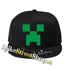 MINECRAFT - Creeper - čierna šiltovka model "Snapback" (-50%=VÝPREDAJ)