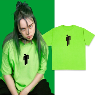 BILLIE EILISH - Small Stickman - jabĺčkovozelené pánske tričko (-50%=VÝPREDAJ)