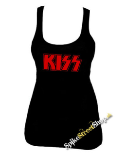 KISS - Logo Red - Ladies Vest Top (-50%=VÝPREDAJ)