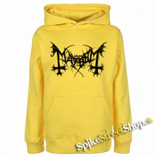 MAYHEM - Logo - žltá detská mikina