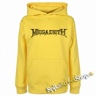 MEGADETH - Logo - žltá detská mikina