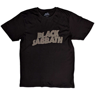 BLACK SABBATH - Wavy Logo HiBuild - čierne pánske tričko