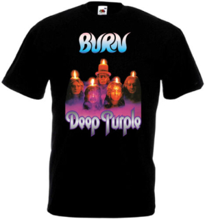 DEEP PURPLE - Burn - čierne pánske tričko